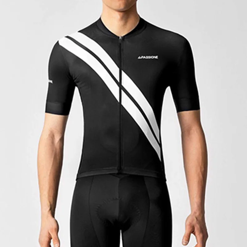 Мужская велосипедная Джерси с коротким рукавом летняя дышащая одежда для езды на