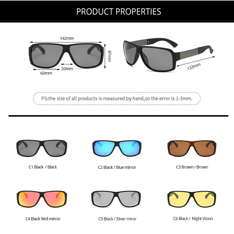 Pro Acme фирменный дизайн поляризационные солнцезащитные очки мужские оттенки