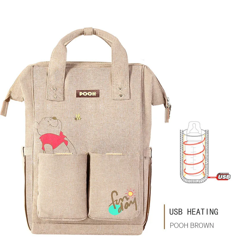 Disney USB нагревательная сумка для мамы с Микки Маусом Винни пухом ухода за ребенком