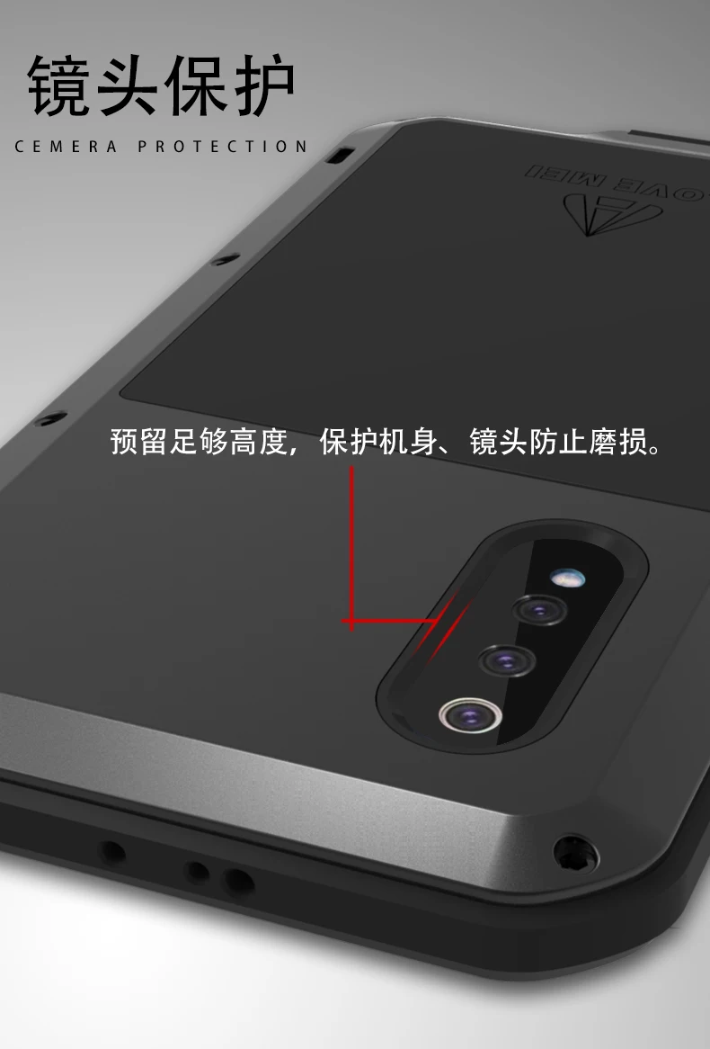 Love Mei для Xiaomi 8 9 Max 2 3 алюминиевый металлический+ Gorilla glass ударное Падение водонепроницаемый чехол для Xiaomi Mix 2 2s