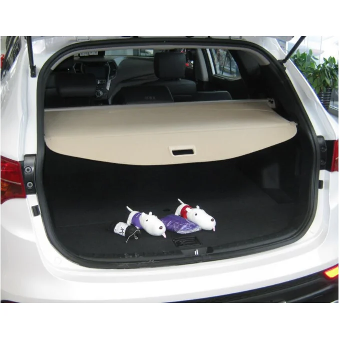 

Car Rear Trunk Security Shield Cargo Cover Fits For Hyundai ix45 2014-2017 (black beige)