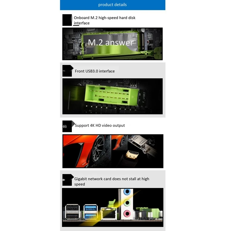 Материнская плата H310C LGA1151 M ATX USB3.0 SATA3.0 M.2 NVME SSD 16 ГБ DDR3 RAM память|Материнские платы| |