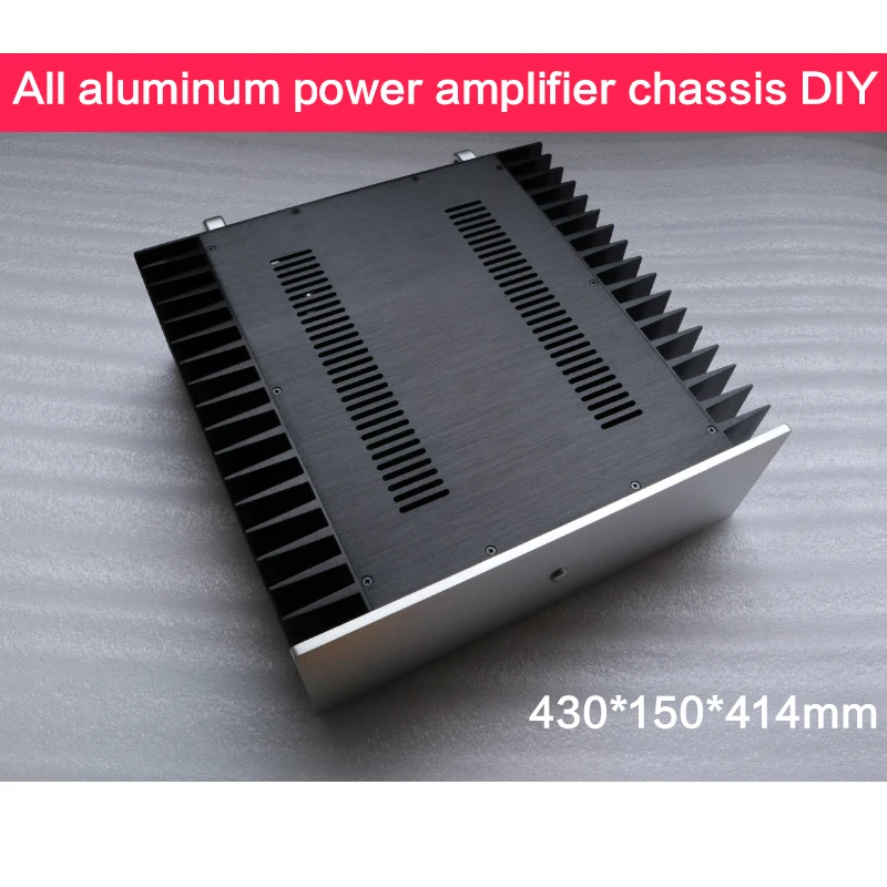 

All-aluminum Power Amplifier Chassis 4315 Class A Case Rear-stage Shell Audio Box Power Supply House with Radiator 430*150*414MM