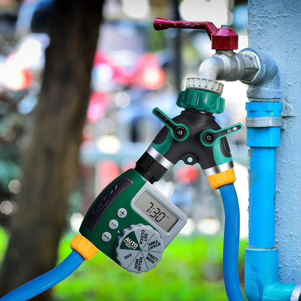Garden Practical Faucet 2-Way Distributor Water Flow Regulable Y Hose Connector Double water valve Y-type shunt | Дом и сад