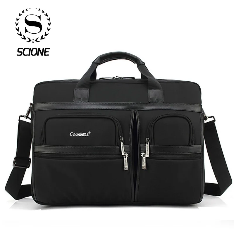 Scione Мужские портфели для ноутбука, Офисные Сумки для мужчин и женщин, большие сумки через плечо, Офисные Сумки
