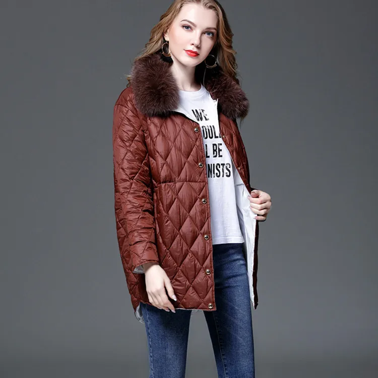 Пуховик женский на белом утином пуху Осень-зима 2020 пуховик светильник корейский