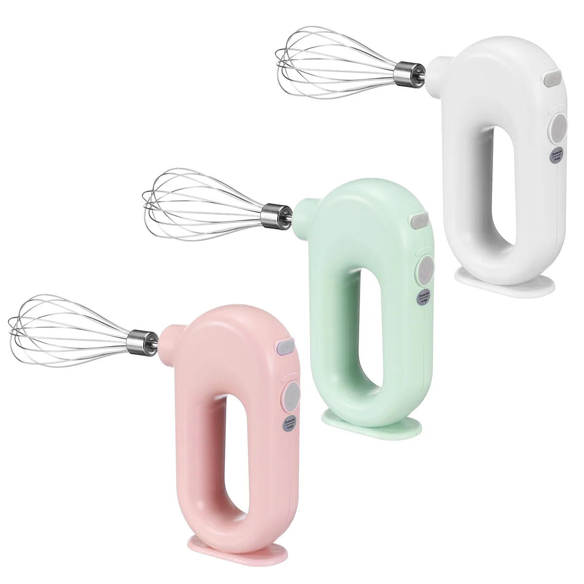 

Electric Food Mixer Rechargeable Milk Shaker Maker Frother Foamer USB Charging Egg Beater Handheld 4-Speed Adjustable Blender