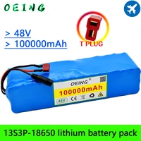 100 original 48v 30ah 1000w 13s3p 18650 battery pack 54 6v e bike electric bicycle battery scooter with 25a discharge bms