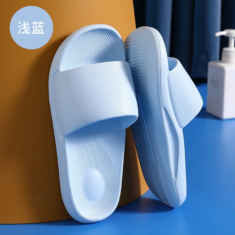 

Flip-flop female summer new bathroom thick bottom non-slip soft bottom bath home with couples simple slippers