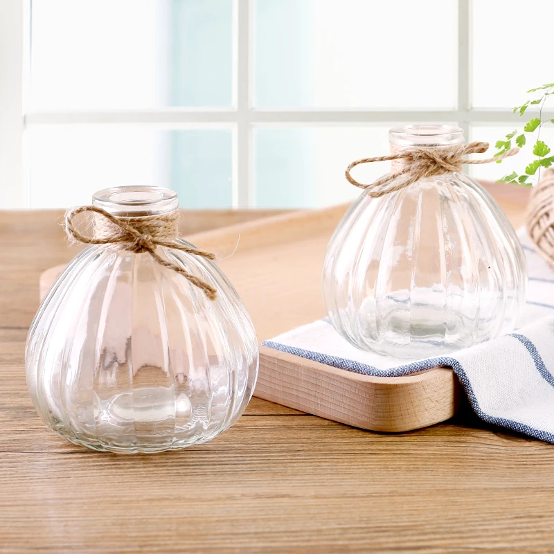 Креативная стеклянная ваза современный простой и прозрачный обеденный стол