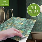 3D стены Стикеры для гостиной Кухня Ванная комната в стиле арт-деко виниловые наклейки для настенной плитки Стикеры s передачи настенные наклейки в комнату украшение дома