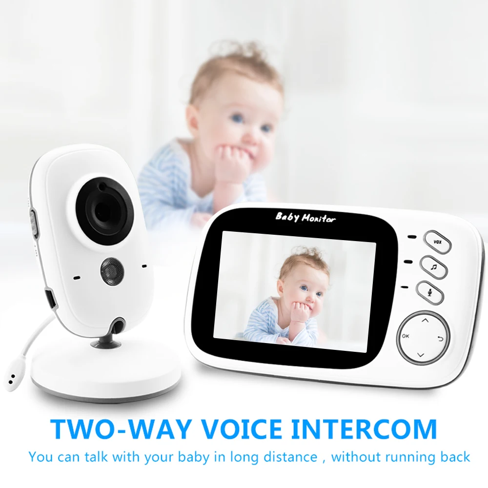 

Smart VB603 Wireless Video Baby Monitor with 3.2Inches LCD 2 Way Audio Talk Night Vision Surveillance Security Camera Babycare