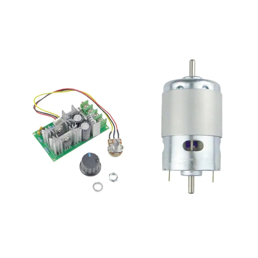 CHANCS 895 двойной Выход вал двигателя постоянного тока 12V-24V 6000 об/мин-12000 об/мин