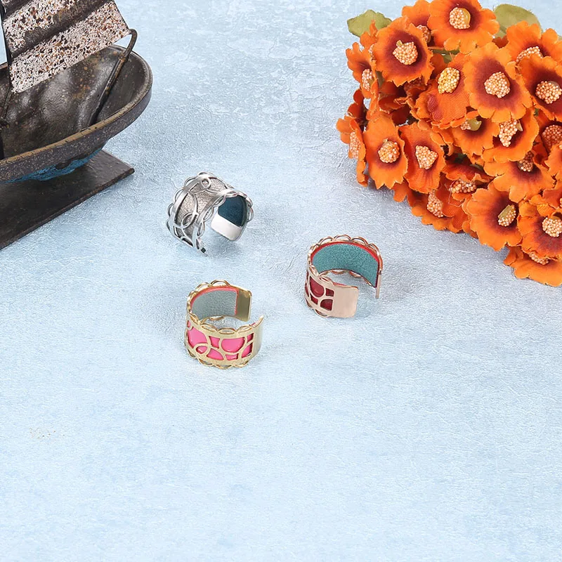 Регулируемое кожаное кольцо Cremo женские кольца из нержавеющей стали 2020