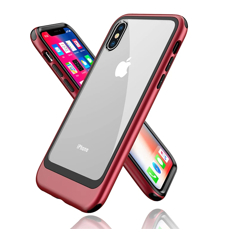 Чехол для iPhone XS Max XR XS X 7 8 Plus, хит цвета, 2 в 1, комбинированный прозрачный акриловый защитный чехол, защитный чехол для iPhone 11 Pro 11 Pro Max