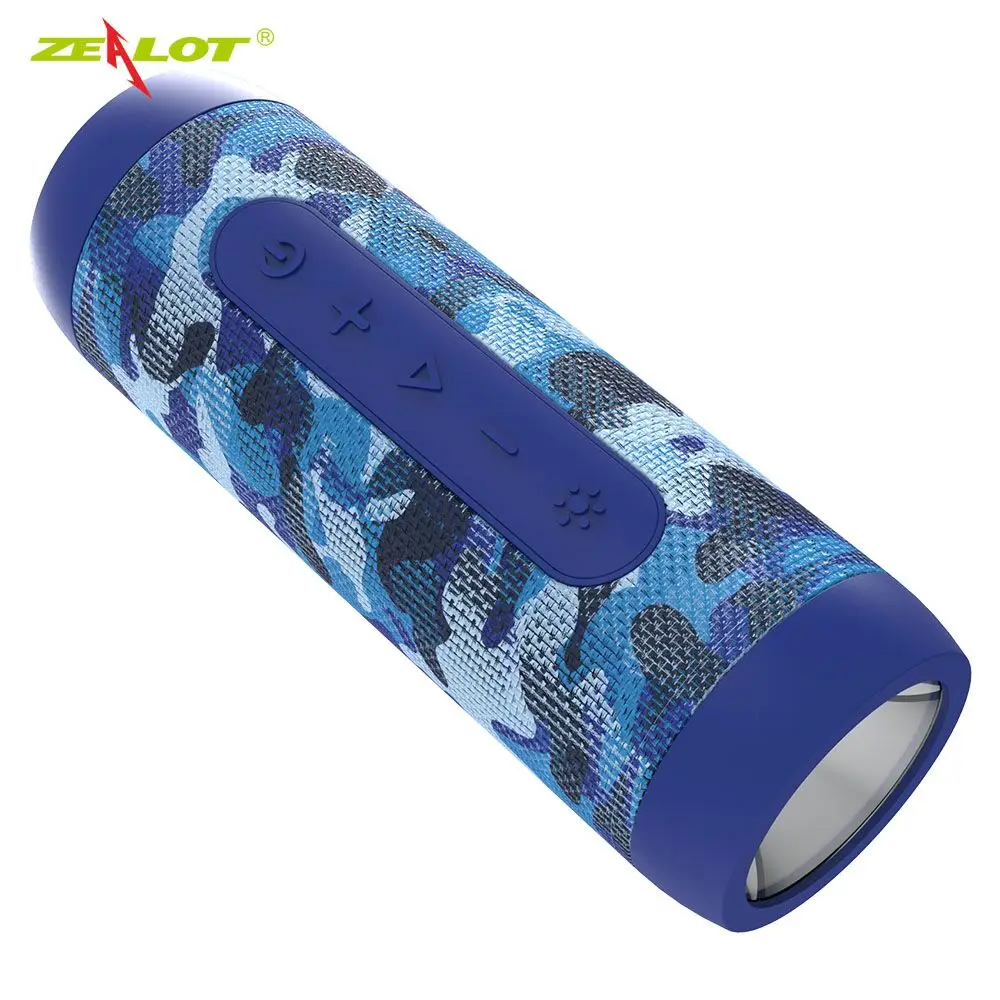 Blue Camouflage Фанатик S22 Bluetooth Динамик Водонепроницаемый уличный Портативный беспроводной мини Колонка коробка Динамик Поддержка TF1 карты FM стерео колонки Hi-Fi - Цвет: Blue Camouflage