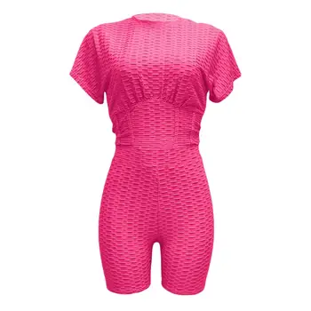 Seamless Women Yoga Set High Waist Yoga Pants Gym Clothing Women Sportswear Sport Shorts Sports Bra T-shirt Workout Sports Set 1