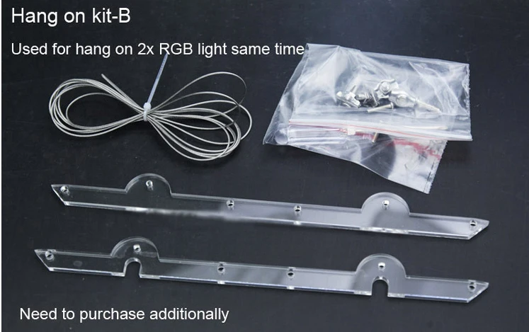 Chihiros RGB аквариум светодиодный светильник ing светильник с белым синим красным регулируемым цветом крышки приспособление для рыб и растений - Цвет: Hang on B kit