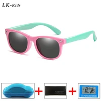 longkeeper kids polarized sunglasses silicone flexible children sun glasses uv400 fashion boys girls baby eyewear with boxes