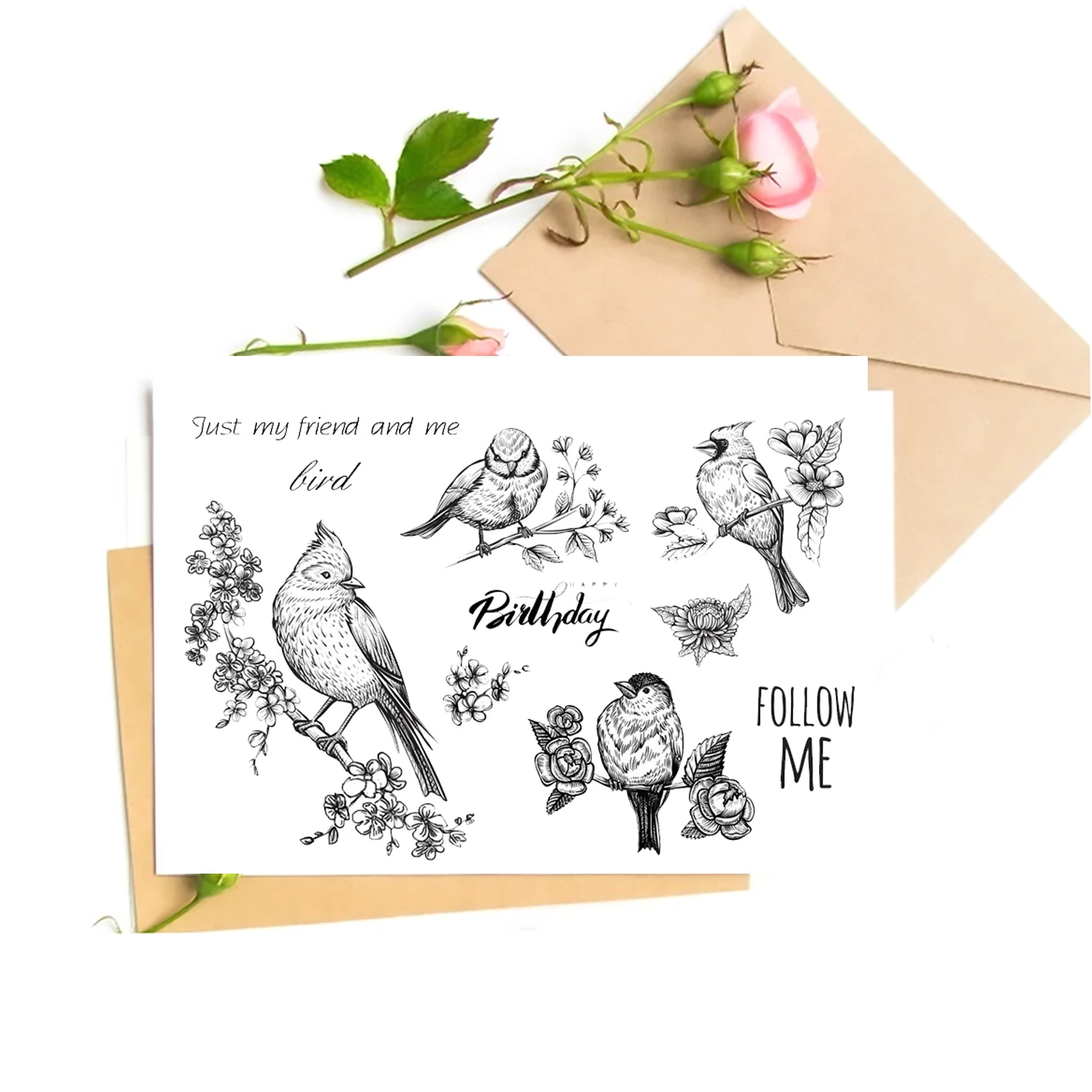 

Various Birds Transparent Clear Stamps For DIY Scrapbooking/Card Making Stamps Fun Decoration Supplies