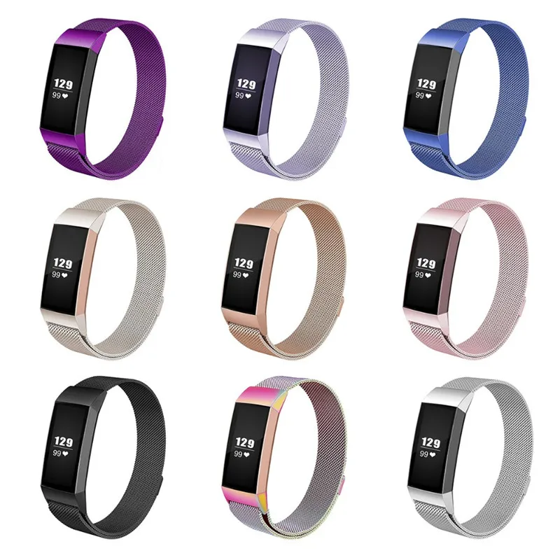Для Fitbit Charge 3 Нержавеющая сталь магнитный Миланский ремешок сменный ремешок для Fitbit Charge 3 ремешок для часов петля