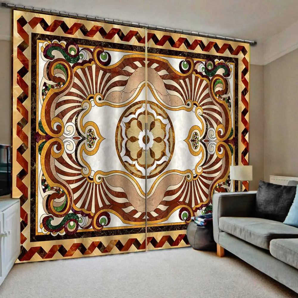 

Шторы блэкаут в европейском стиле для спальни