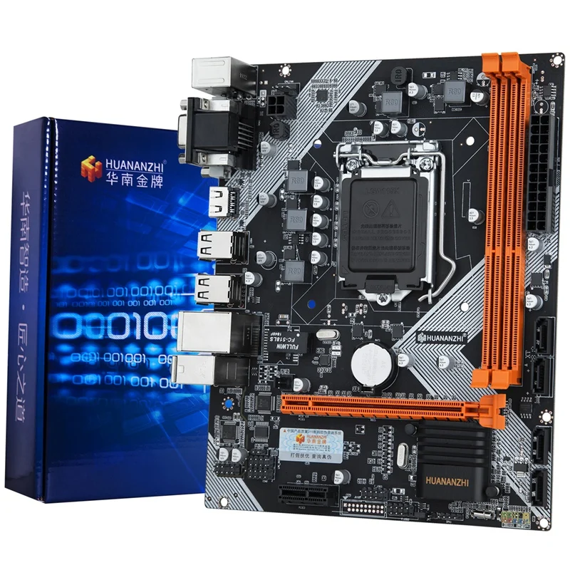 Материнская плата HUANANZHI H61 для настольного ПК LGA1155 I3 I5 I7 процессор с поддержкой