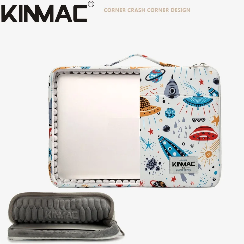 

Brand Kinmac Laptop Bag 12,13,14,15,15.6 Inch,Cartoon Lady Man Women Handbag Case For MacBook Air Pro M1 Briefcase PC Dropship