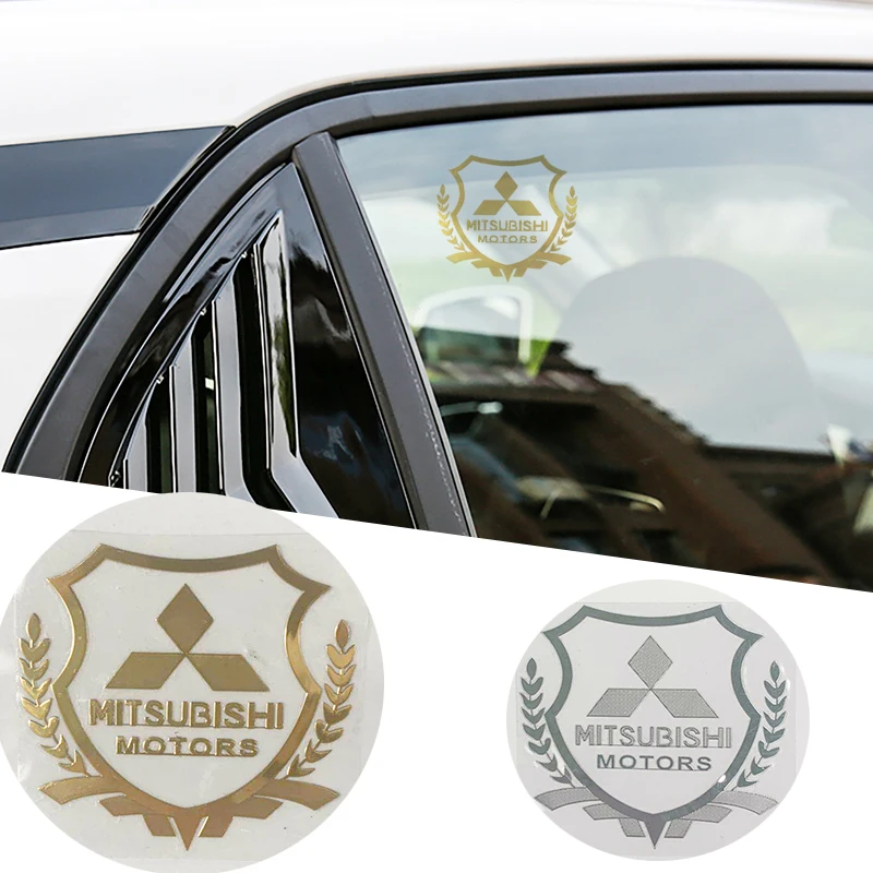 1 шт. 3D автомобиля Стикеры чехол с эмблемой для Мицубиси ASX Lancer Pajero Outlander L200 EVO EX