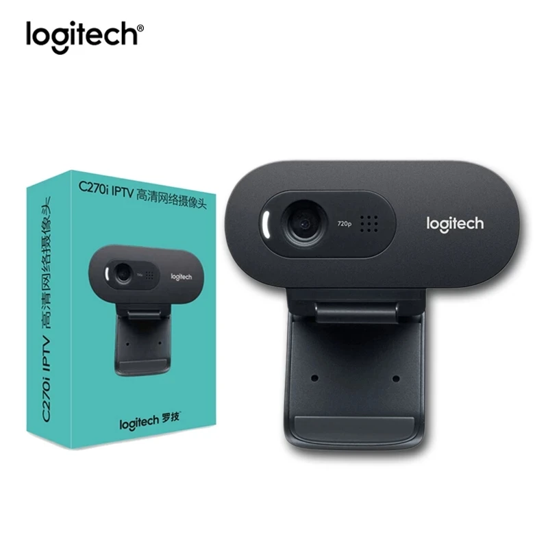 Веб-камера Logitech C270/C270i/C310 HD 720P встроенный микрофон USB2.0 Компьютерная камера для ПК