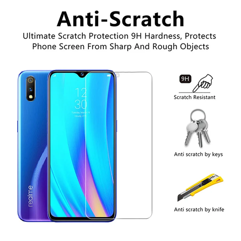 Закаленное стекло для Oppo Reno A9 2020 A1k 6 4 2 Reno2 F Z A5 A3 2010 R9s Plus Противоударная Защитная