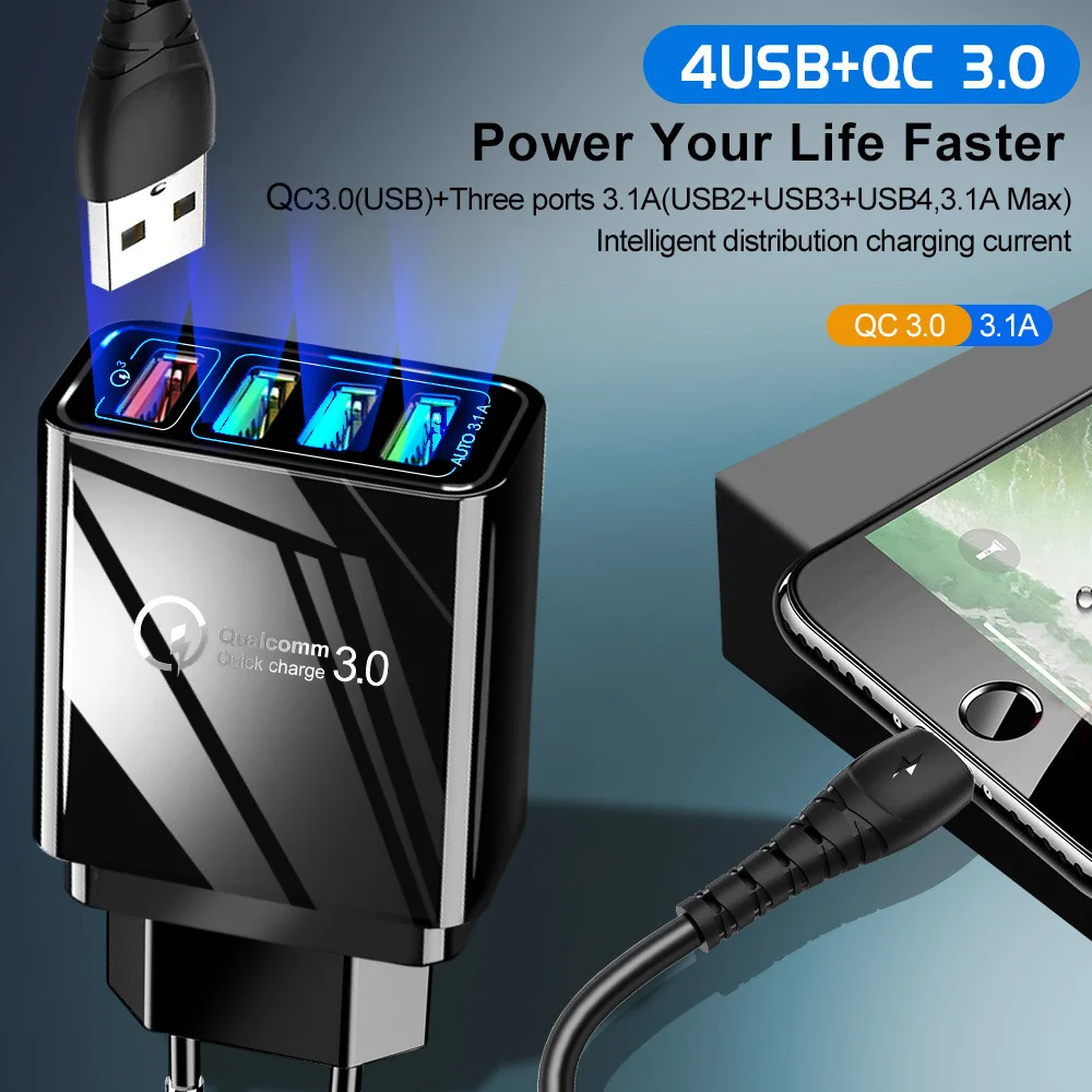 5 В 3А штекер двойное зарядное устройство USB для iphone ipad ipod Универсальное