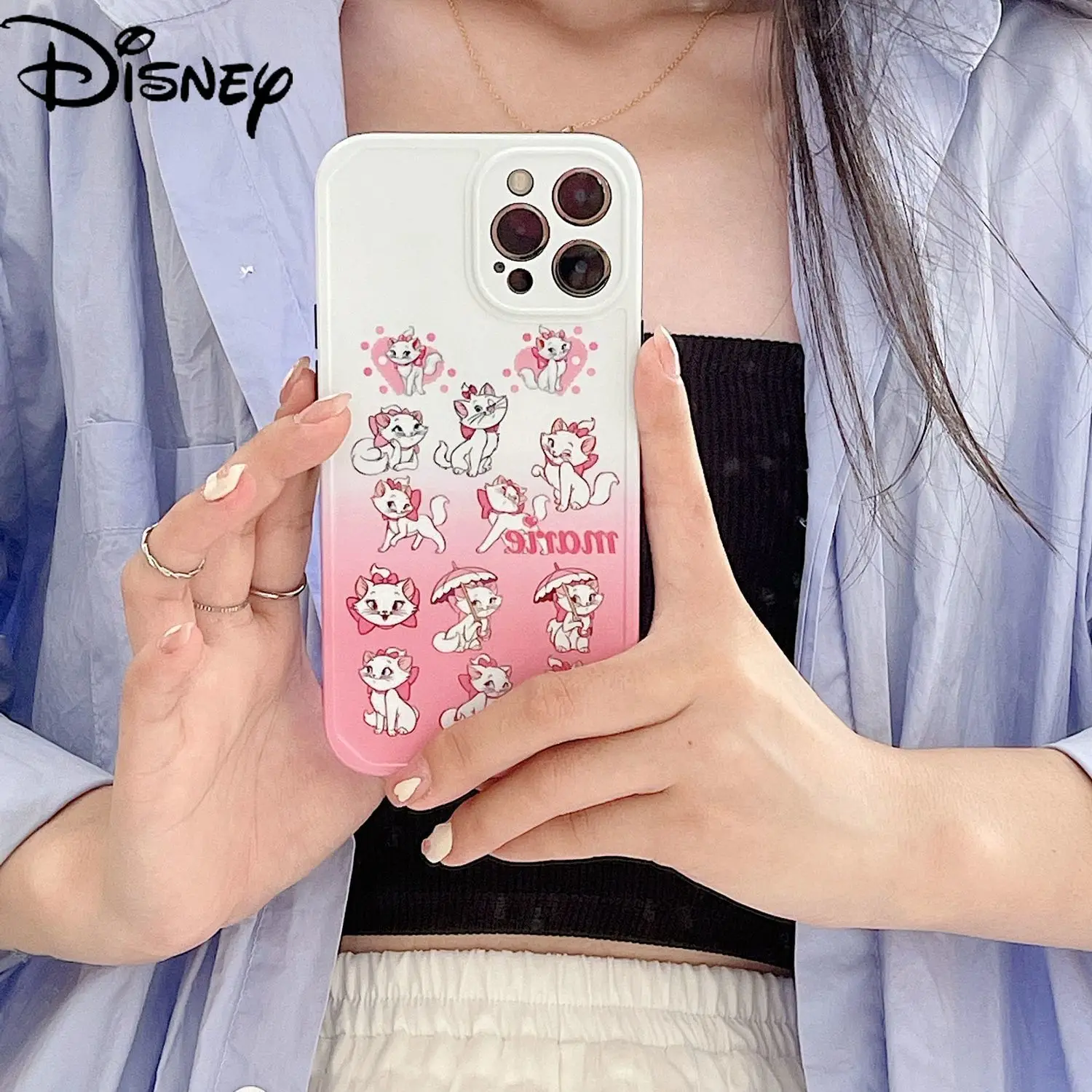 

Disney cartoon Mary cat creative cute silicone phone case for iPhone 7/8P/X/XR/XS/XSMAX/11/12PRO/12 phone case
