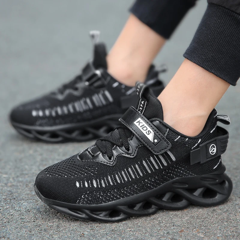 

Hot Sale 2021 Soft Bottom Children Sneakers Non-slip Breathable Casual Shoes Fashion Velcro Sport Shoes Boys Girls Running Shoes