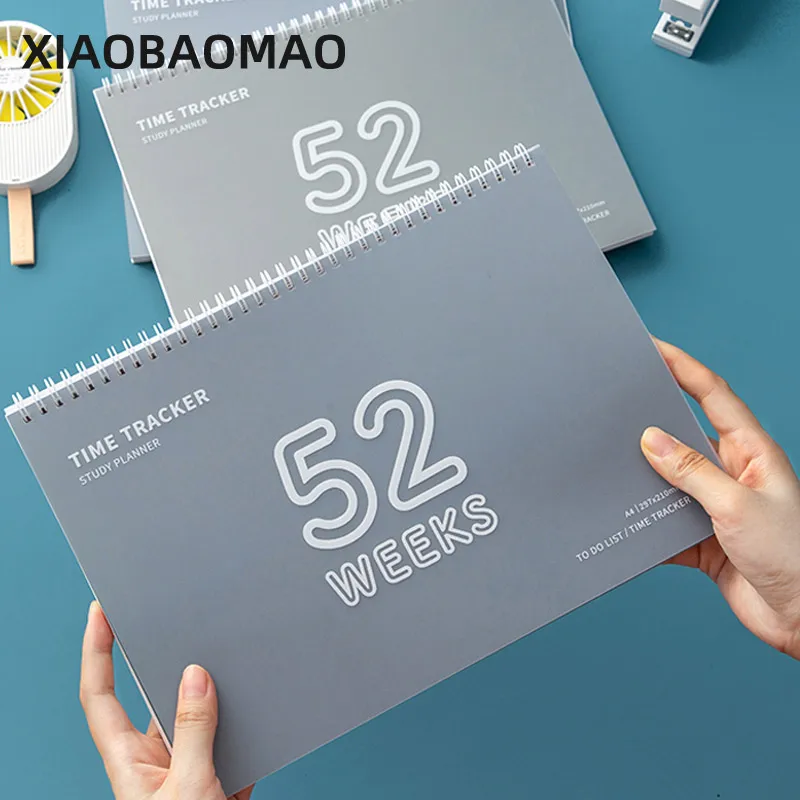 

Блокнот-планировщик формата А4 на 140 страниц, школьные принадлежности, еженедельный планер на 52 страницы, ежедневник