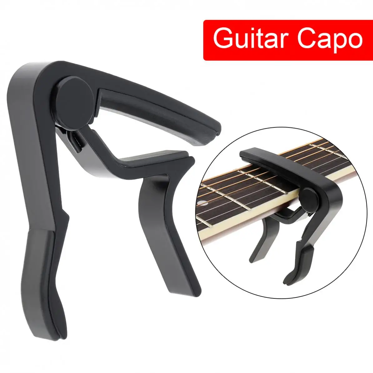 

Metal Alloy Guitar Capo with Perfect Silicon Cushion for Guitar Ukulele Tuning Mandolin