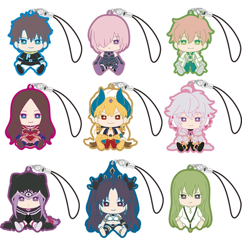 Fate/Grand Order Zettai Majuu Sensen Babylonia Anime FGO Mash Ishtar Romani Enkidu Leonardo Gilgamesh Cute Rubber Keychain|Брелоки| |