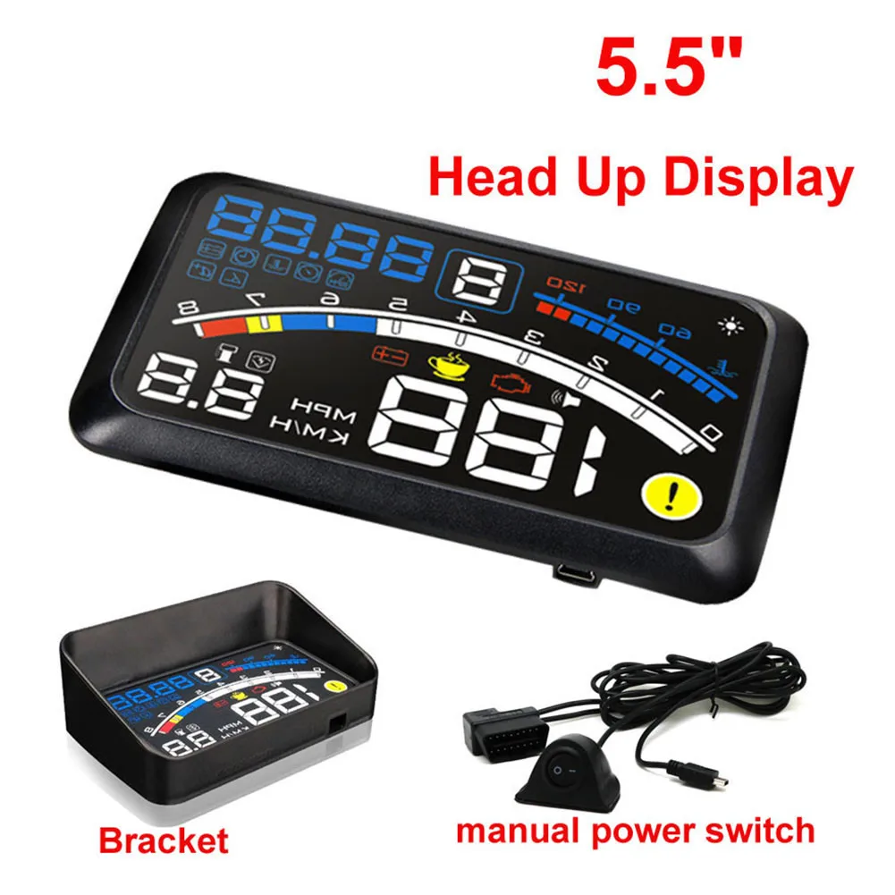 4E 5 "автомобиль OBD2 II EUOBD HUD Дисплей превышение скорости Предупреждение Системы