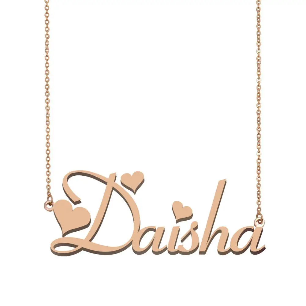 

Daisha Name Necklace, Custom Name Necklace for Women Girls Best Friends Birthday Wedding Christmas Mother Days Gift