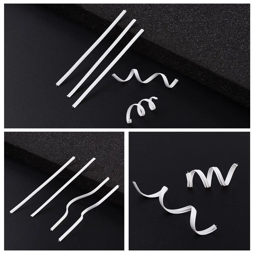 

1000pcs PE Plastic Nose Wire Bar For DIY MASK Single Core Nose Bridge Clips Jewelry Making Material Accessories White 80x4mm