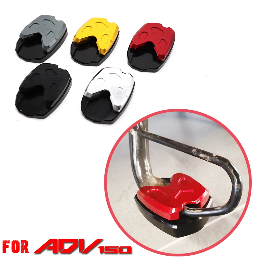 

Motorcycle CNC Aluminum Side Stand Enlarger Kick Stand Extension Plate Enlarge Pad For Honda X-ADV XADV 150 2019 2020