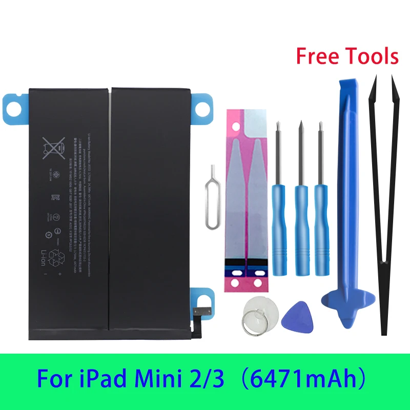 

Runtianjin Replacement Tablet Battery For iPad mini 2 3 4 A1512 A1489 A1490 A1491 A1599 A1538 A1546 A1550 Tablet Battery + Tools