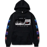 harajuku unisex hoodies japanese anime tokyo ghoul kaneki ken eyes printed mens hoodie streetwear casual sweatshirts