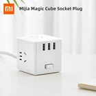 Розетка Xiaomi Magic Cube универсальная с несколькими USB-кабелями, зарядное устройство, адаптер питания с 6 гнездами, переходник