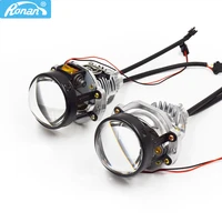 ronan 2 0inch mini bi led projector retrofit lenses car headlight 5500k for h1 h4 h7 9005 9006 motorcycle light