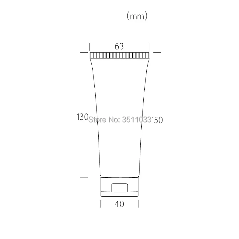 100 г пиковая зеленая Косметическая Мягкая трубка для очищающего средства лица мл