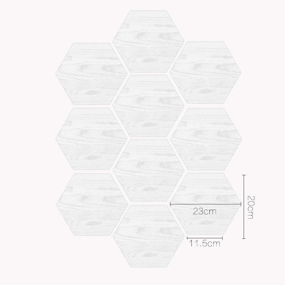 

Funlife White Wood Like Floor Tile Stickers,Waterproof Floor Decal Wall Sticker Anti-slip For Bathroom Shower,Kitchen Home Decor