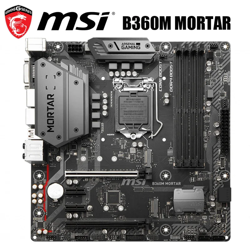 Günstig LGA 1151 MSI B360M MÖRTEL Motherboard Core I7/i5/i3 Gaming Hifi M.2 Desktop MSI B360 Mainbaord HDMI-kompatibel Intel NEUE