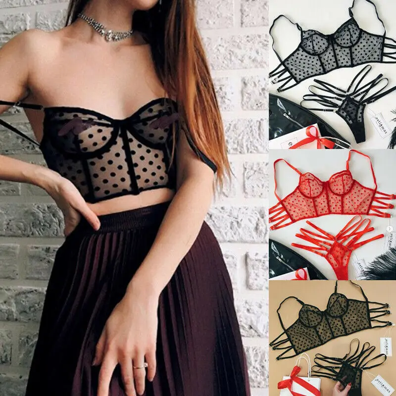 Модное женское сексуальное нижнее белье кружевное Babydoll g стринги комплект