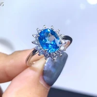 jewelry baroque style topaz ring for daily wear 79mm natural topaz silver ring vintage silver topaz jewelry